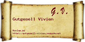 Gutgesell Vivien névjegykártya